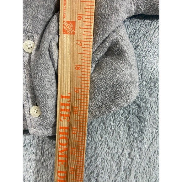 Gap Baby Fleece Sherpa Lined Gray Button Front Warm Coat 3-6 Month Unisex Hoo - Picture 6 of 7